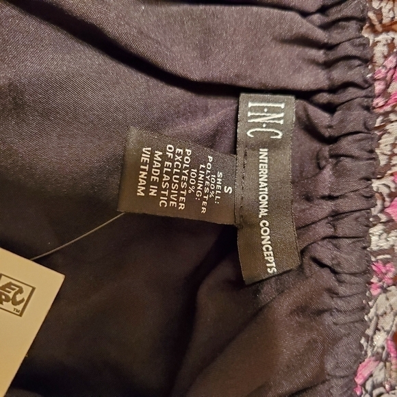 INC International Concepts Off-The-Shoulder Peasant Top Margaret Floral Size S - Picture 8 of 9